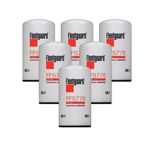 6 Pcs Ff5776 Fleetguard Fuel Filter Isx Cummins 2893612 Bf9885 P555776