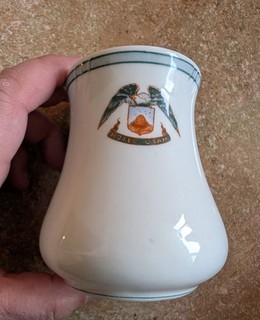 Lamberton Scammell China Hotel Utah Eagle Crest Toothbrush Vase Brush Vase