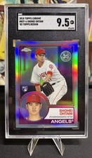 2018 Topps Chrome SHOHEI OHTANI 83T-6 83 Design RC Rookie SGC 9.5 Refractor Holo