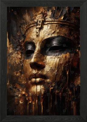 Golden Cleopatra Framed Wall Art Poster Canvas Print Picture