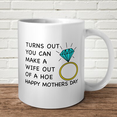 Put A Ring On A Hoe Tasse Happy Mothers Day For Her Lustiges Offensivgeschenk Geschenk 