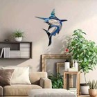 Metal Marlin Wall Decor Sport Fish Metal Wall Marlin Sailfish Sculpture