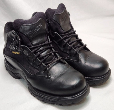 Danner Striker 45 GTX Boots Black Leather Waterproof 42900 Mens Size 7D *Defects