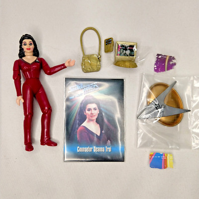 STAR TREK: The Next Generation 1993  Deanna Troi Figure Loose Mint Playmates red