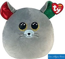 Ty 39308 Squish a Boos Maus Chipper Kuschelkissen  20cm Kissen Pl&uuml;sch Neu