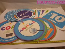 30 Pcs; Learning Floor Mats Numbers/Colors/Animals 18"x18" Square 18" Dia Circle