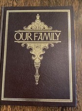 Genealogy Album blank Our Family Tree Family History Poplar Books 1977