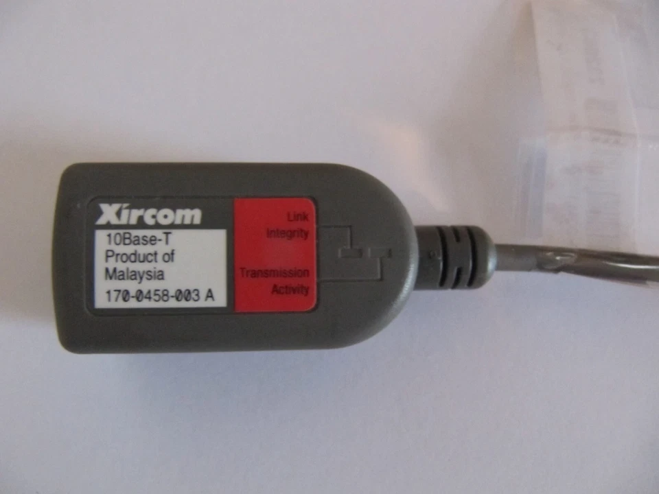 Xircom PCMCIA 10/100 Ethernet Adaptor LAN Dongle Adapter Xircom 170-0458-003A - Image 4 of 4