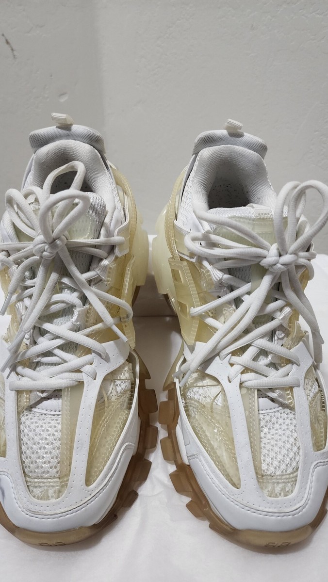 Balenciaga Men's 41EU 8US Track Clear Sole Low Top Sneakers Balenciaga Men's 41EU 8US Track Clear Sole Low Top Sneakers