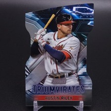 Topps 2023 Stadium Club Triumvirates #T-16 Austin Riley