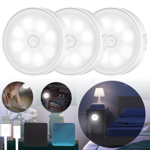 3er Set LED Unterbauleuchte Küche Lampe Schrank-Licht Nachtlicht Bewegungsmelder - Bild 1 von 15