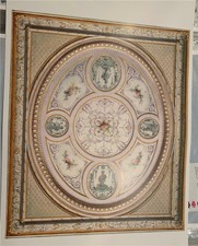 Dollhouse Wallpaper Ceiling Mural Greenhouse Trellis For Sale