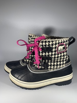 sorel tivoli houndstooth boots