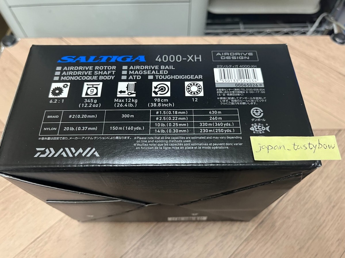 Daiwa 23 SALTIGA 4000-XH Spinning Fishing Reel Made in Japan Daiwa 23 SALTIGA 4000-XH Spinning Fishing Reel Made in Japan