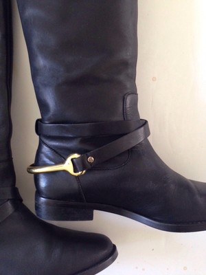 ralph lauren black booties