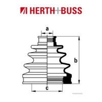 Herth+Buss Jakoparts Achsmanschetten Satz FüR Toyota Yaris / Verso 1.3 1.5 Vorne