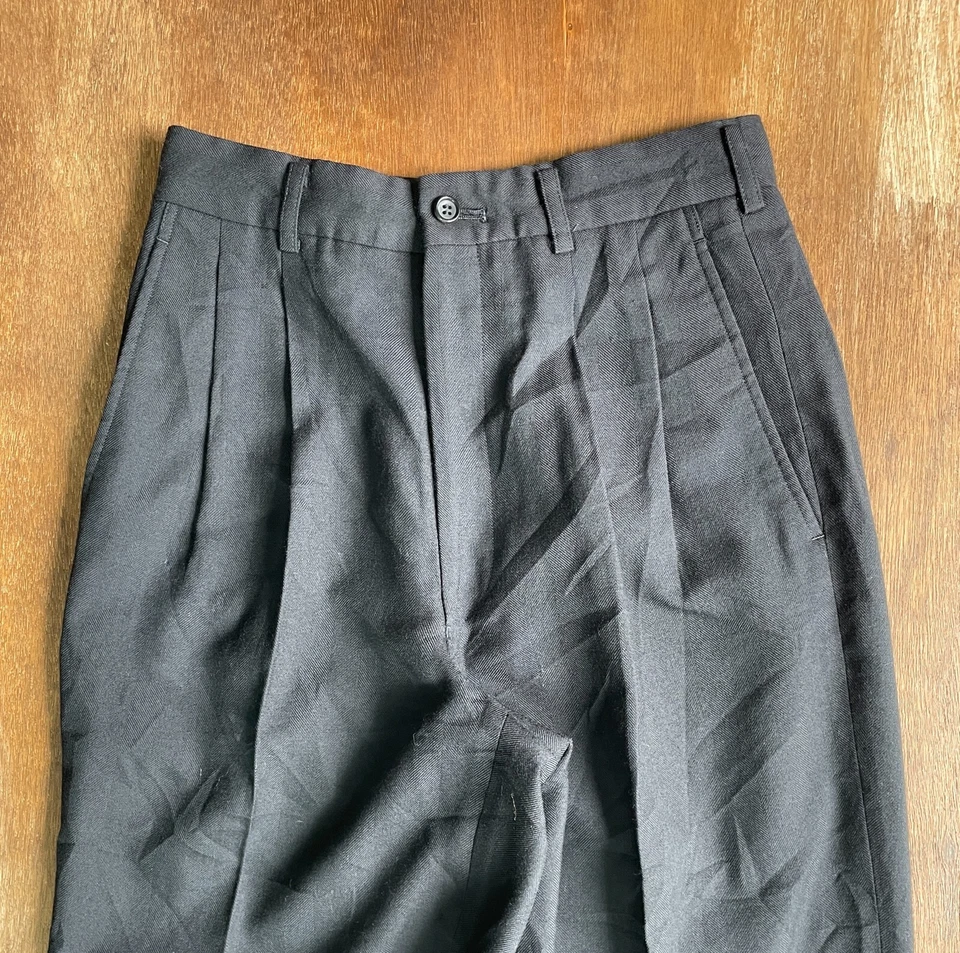 Pantalones clásicos de lana COMME des GARCONS HOMME DEUX 1988 hechos en Japón Foto 2 de 4