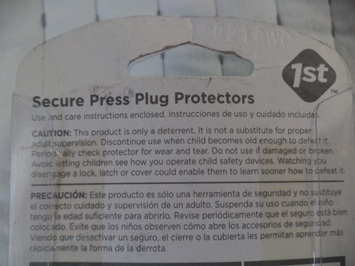Safety 1st Secure Press Electrical Plug Protectors 24 Pack Outlet Cover Baby - Picture 4 of 5