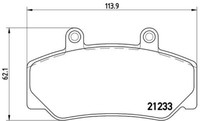 Brembo P 86 006 Bremsbelagsatz, Scheibenbremse FüR Volvo