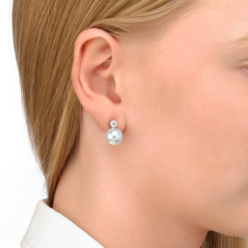 Pendenti Perla Majorica Argento 11043.01.2.000 Cercle - Immagine 3 di 3