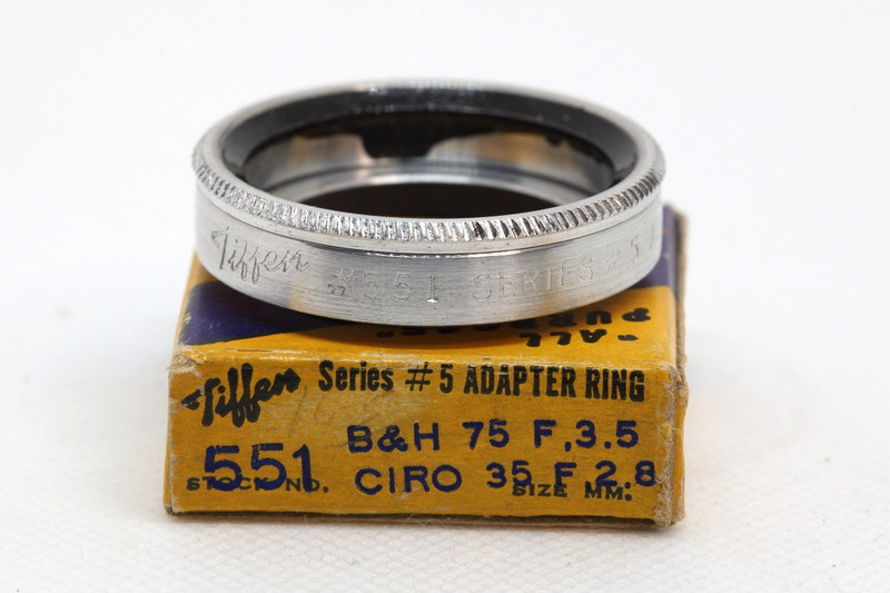 Tiffen Series 5 #551 Threaded Filter Adapter for B&H 75mm f3.5, Ciro 35mm f2.8