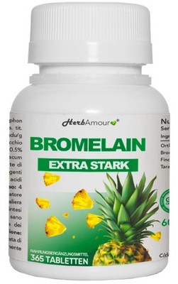 BROMELAIN 365 Hochdosierte Tabletten mit Bromelain Bromelain