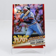 2020 Topps Decades' Best Chrome Series 2 Red #DBC36 Rod Carew (408335)