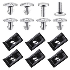 Lower Engine Cover Screws 14PCS Fastener Clip Bolt Radi Car Engine Splash