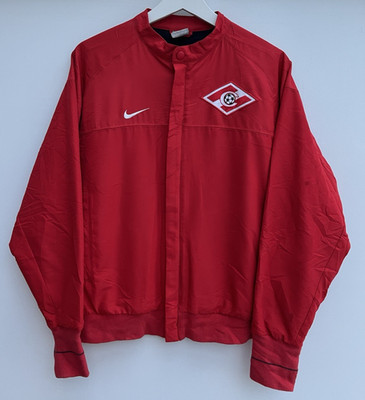 Vintage Nike Spartak Moscow Football Jacket Mens Small Red Full Zip Training Top