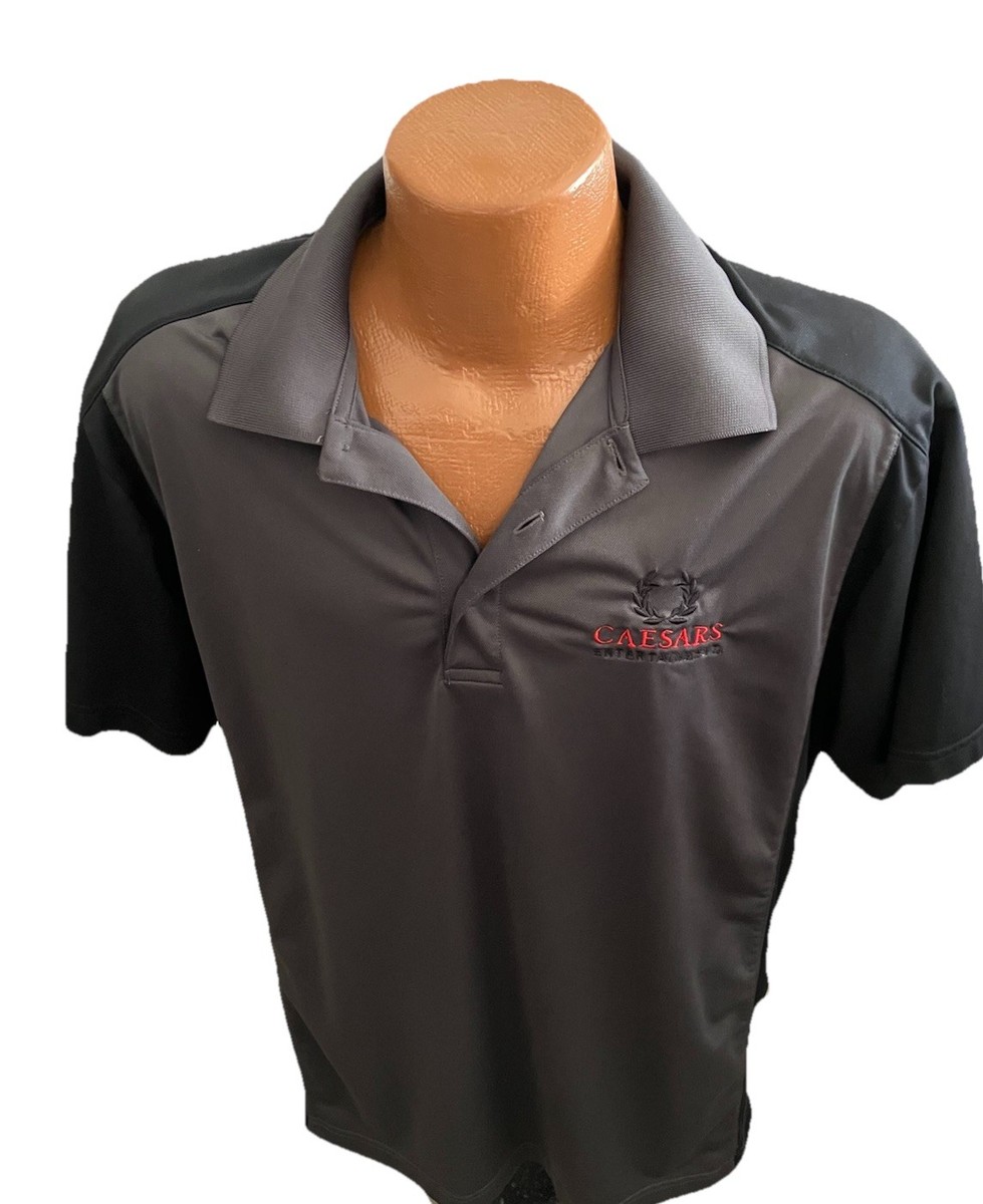 Caesars Palace Entertainment Las Vegas Employee Black Polo Golf