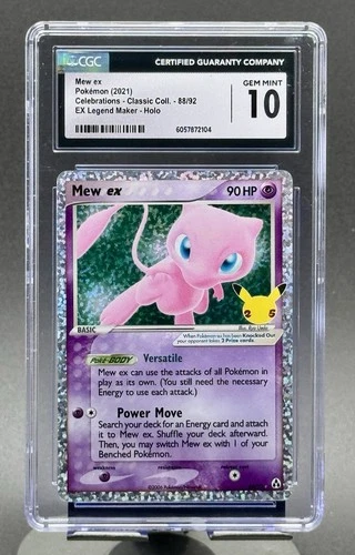 CGC 10 Mew ex 88/92 Celebrations Classic Collection EX Holo English