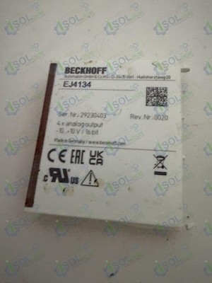 Beckhoff EJ4134 Rev Nr 0020 4-channel analog output -10V+10V 16bit Germany