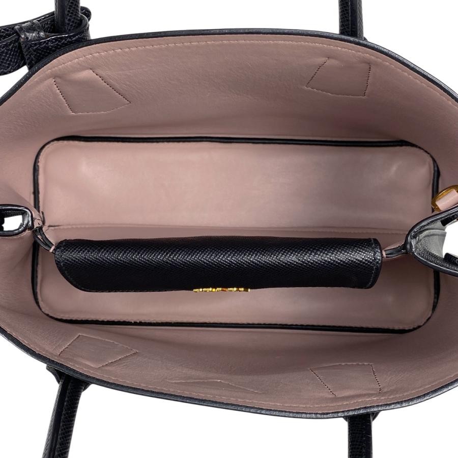 PRADA 2WAY Shoulder Bag 1BG887 Black Leather Small Bag with Dust Bag #BS816 thumbnail 8
