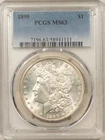 1890 $1 MORGAN DOLLAR - PCGS MS-63 WHITE