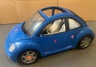 Vintage Barbie 17" VOLKSWAGEN VW CAR Mattel 2000 Blue Beetle Barbie Bug Sunroof