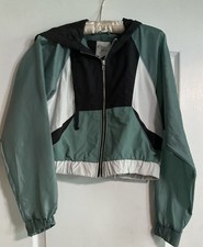 Giacca antivento con cappuccio nuova con etichetta ragazza taglia ORANGE KISS taglia M multicolore