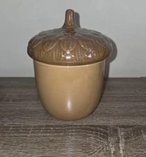 New Fall Ceramic Acorn Candle with Vanilla Cashmere Scent SEE DESCRIPTION 