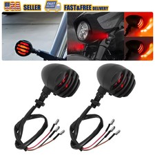 Motorcycle Red Bullet Brake Turn Signal Tail Light For Harley Sportster 1200 883