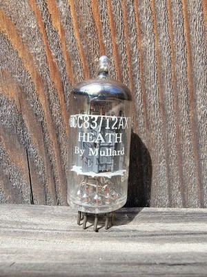 1958 MULLARD ECC83 12AX7 GOALPOST GETR F91 AUDIO TUBE - TESTED NOS