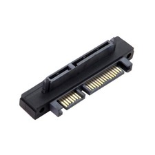 90 Degree Up Angled SATA 22Pin 7 15 Male to SATA 22Pin Female Extension Conve...