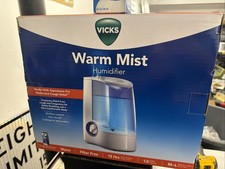 Vicks V745A/V745-JUV Tanque de 1 Galón Humidificador de Niebla Cálida-Sin Filtro Blanco Nuevo