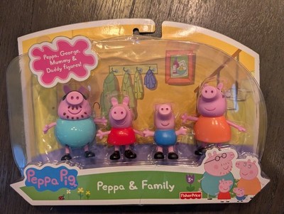 Peppa Pig &  Family 4 Figure Set~NEW 2003