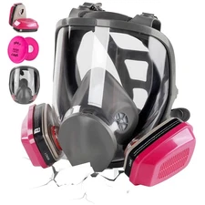 Full Face Respirator Gas Mask: 6800 Reusable Medium, 60921+2097 