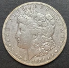 1904-S Morgan Dollar US $1 Coin 90% Silver Key Date VF/XF