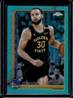 2025-26 Topps Chrome Stephen Curry Teal Refractor #/299 Warriors