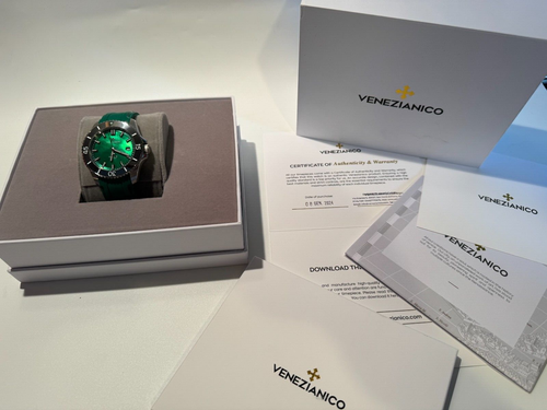 VENEZIANICO Nereide Madreperla Tungsten Automatik Box&Papiere 01.2024 UNGETRAGEN - Bild 2 von 7