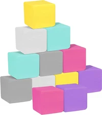 Foam Blocks for Toddlers, Soft Building Blocks for Toddlers Colorful Stacking Bl