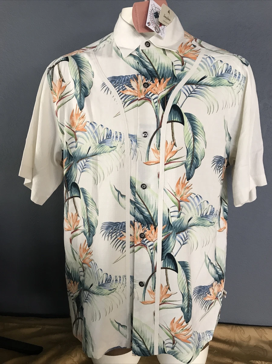 TOMMY BAHAMA BASEBALL CUBS Casual Hawaiian Shirt M New with Tags