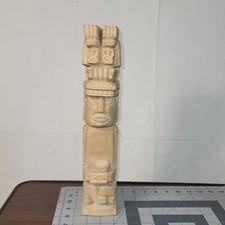 Hand Carved Wood Tiki Totem Hawaii 14 inch Balsa 