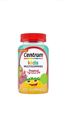 Centrum Kids MultiGummies Supports Immunity Energy Growth Topical Punch 110 Ct 